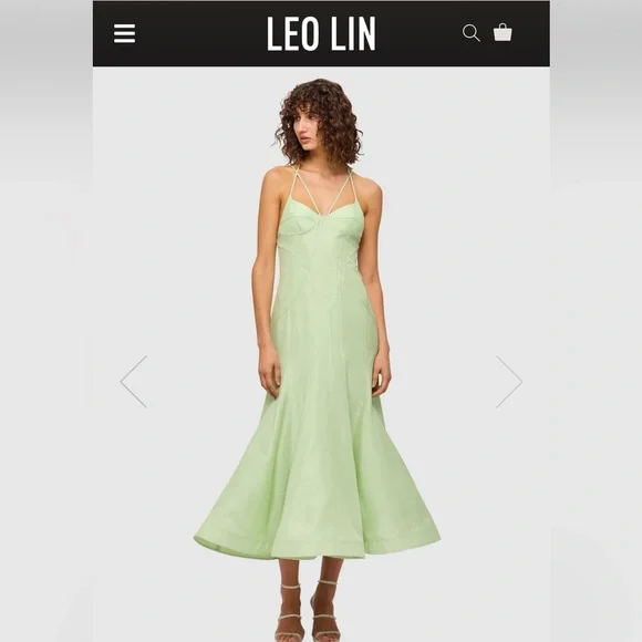 Leo Lin | Dresses | Leo Lin Gina Slip Midi Dress Mint Size